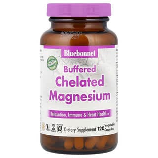 Bluebonnet Nutrition, Buffered Chelated Magnesium, 120 Veg Capsules (200 mg per Capsule)