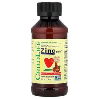 ChildLife Essentials Zinc Plus, Natural Mango Strawberry, 4 fl oz