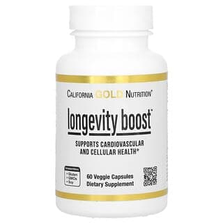 California Gold Nutrition Longevity Boost, 60 Veg Capsules