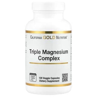 California Gold Nutrition Triple Magnesium Complex Capsules, 120 Count