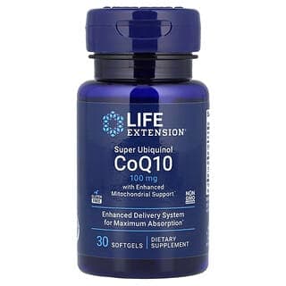 Life Extension Super Ubiquinol CoQ10 with Enhanced Mitochondrial Support 100 mg, 30 Softgels