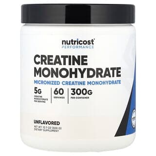Nutricost Creatine Monohydrate, Unflavoured, 300g