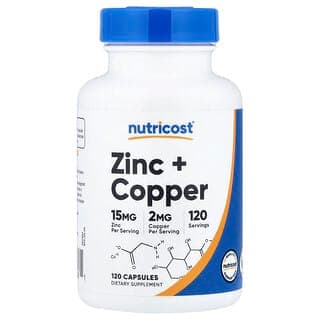 Nutricost Zinc + Copper, 120 Capsules
