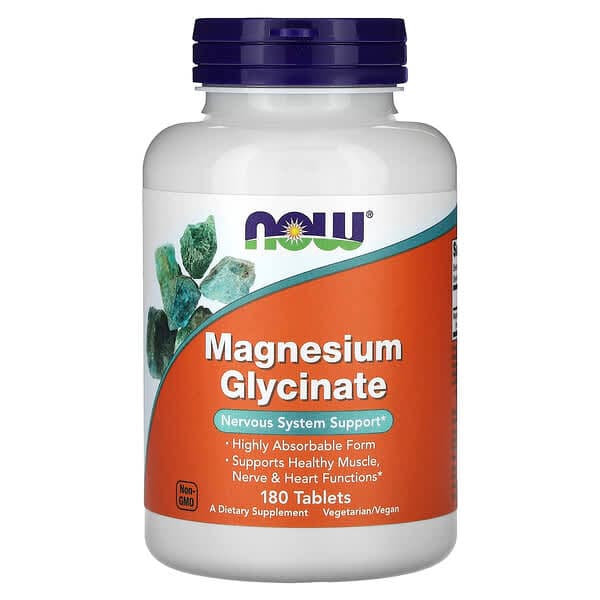 NOW Foods Magnesium Glycinate, 90 Count