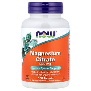 NOW Foods Magnesium Citrate, 100 Tablets