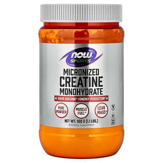 NOW Foods Sports Micronized Creatine Monohydrate, 1.1 lbs (500g)