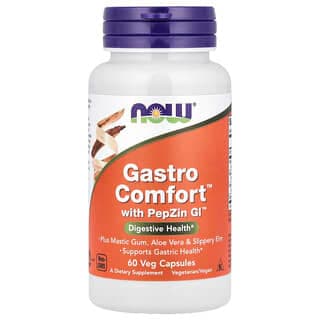 NOW Foods Gastro Comfort with PepZin GI, 60 Veg Capsules