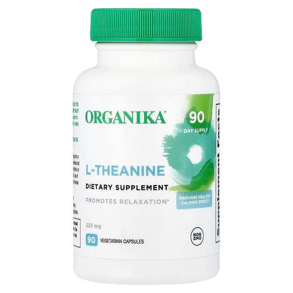 Organika, L-Theanine, 225 mg, 90 Vegetarian Capsules