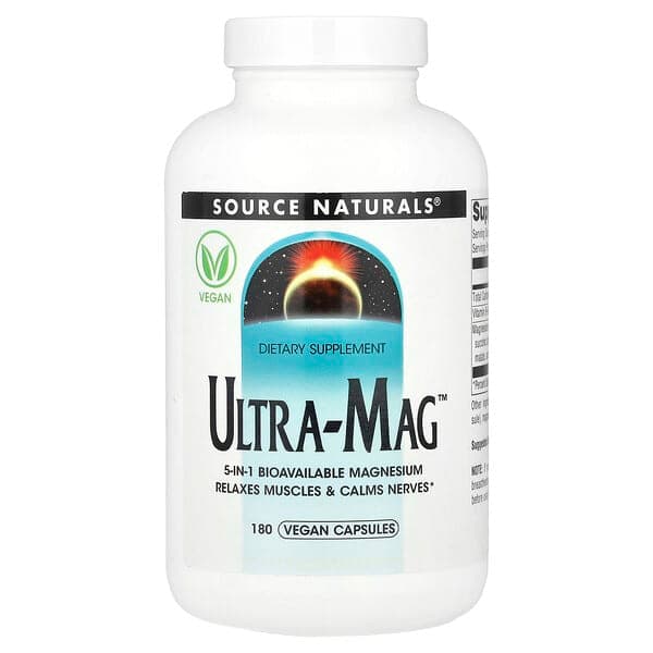 Source Naturals Ultra-Mag, 180 Vegan Capsules