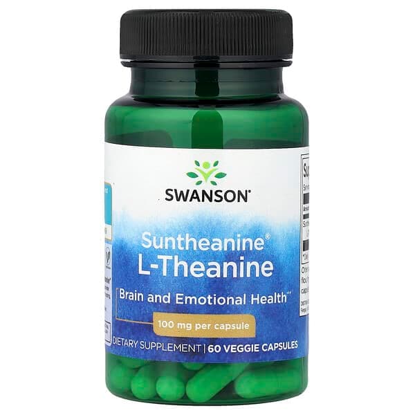 Swanson Suntheanine L-Theanine 100 mg, 200 Count