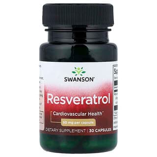 Swanson Resveratrol 50 mg, 30 Capsules