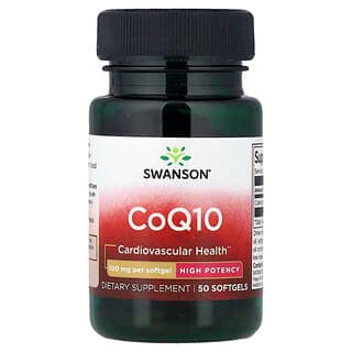Swanson, CoQ10, High Potency, 100 mg, 50 Softgels