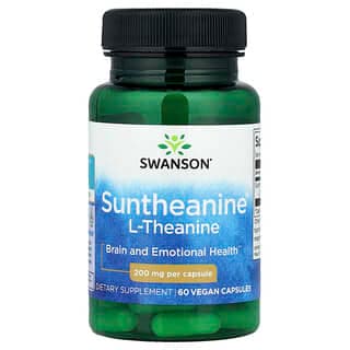 Swanson, Suntheanine® L-Theanine, 200 mg, 60 Vegan Capsules