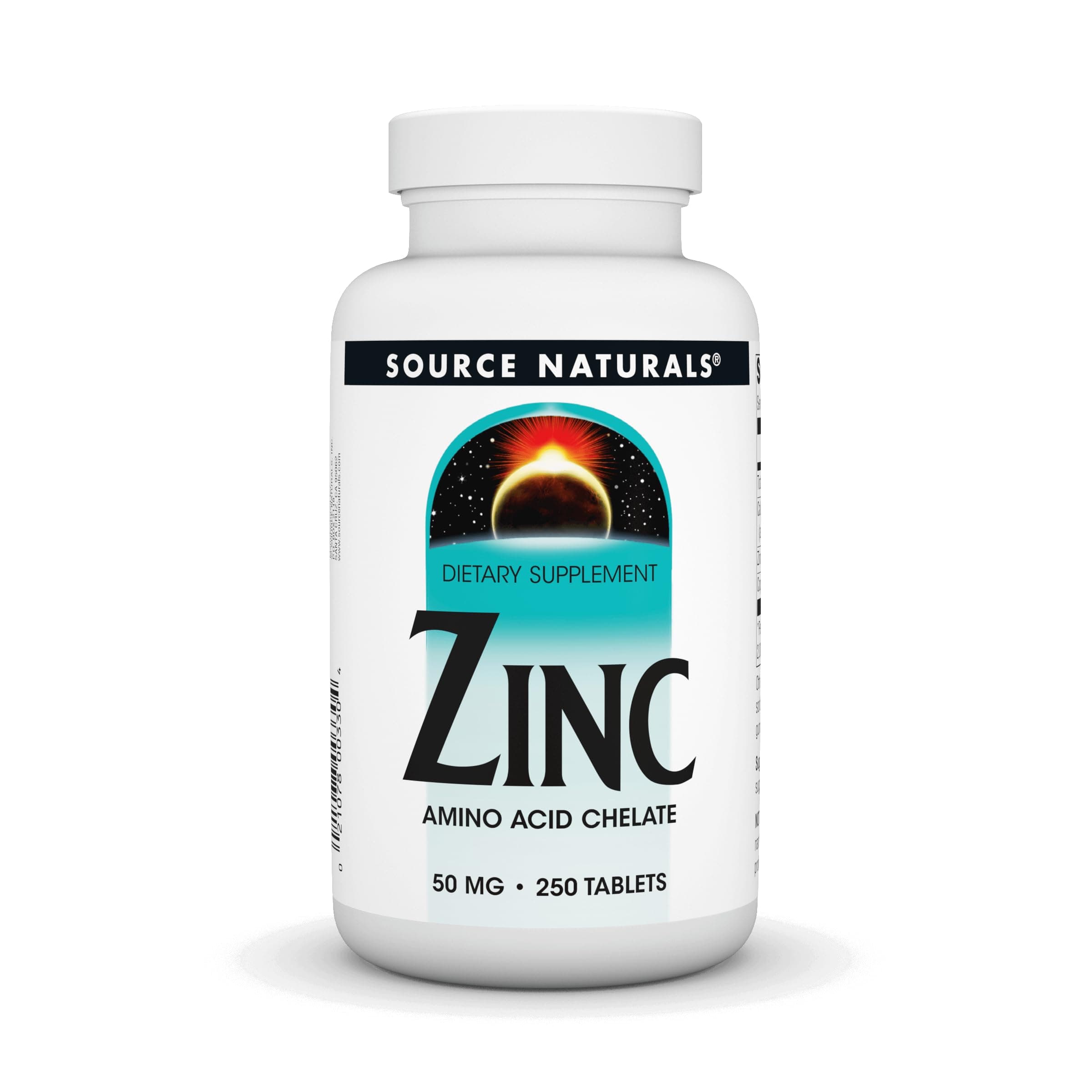Source Naturals Zinc Amino Acid Chelate 50mg, 250 Tablets