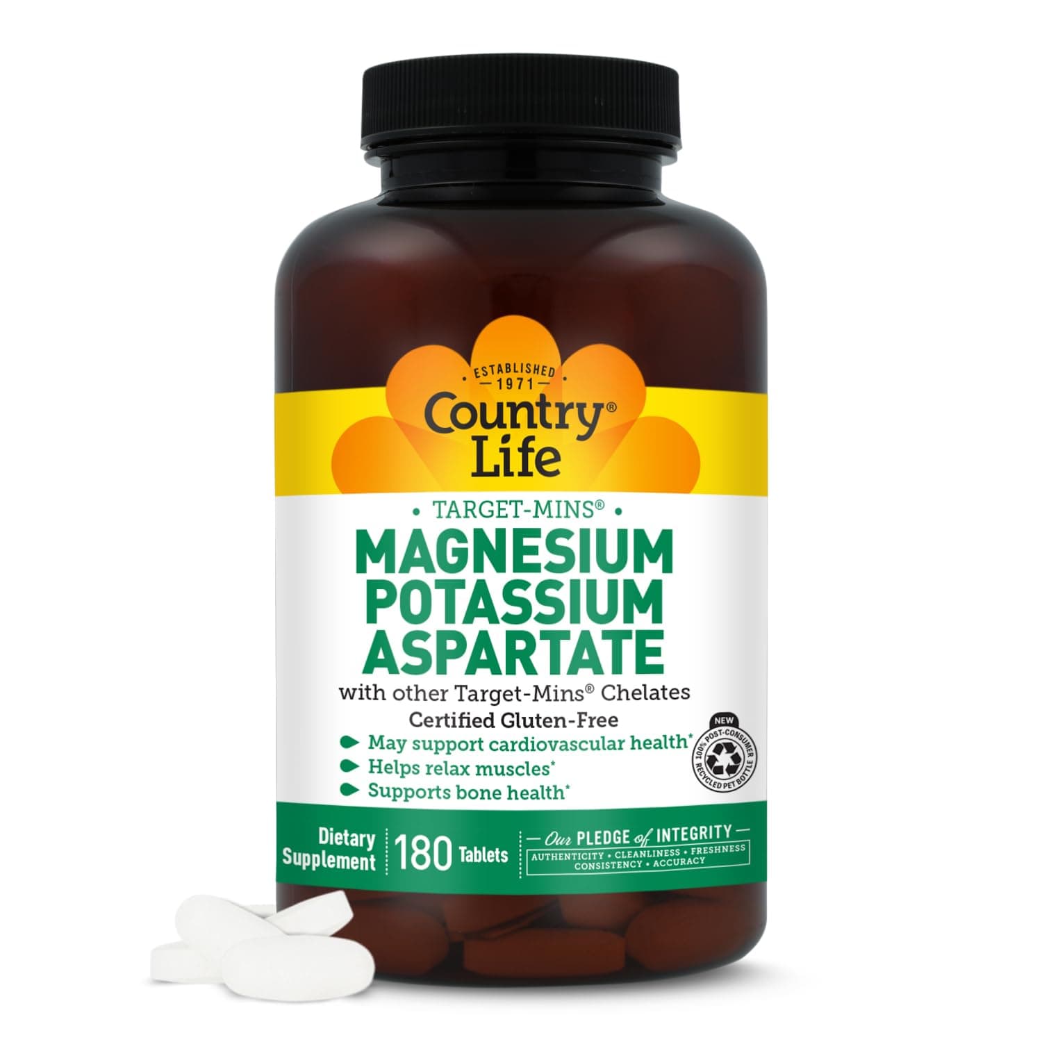 Country Life Magnesium and Potassium Supplement