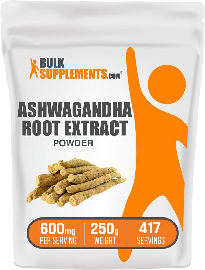 BulkSupplements Ashwagandha Root Extract Powder, 250g