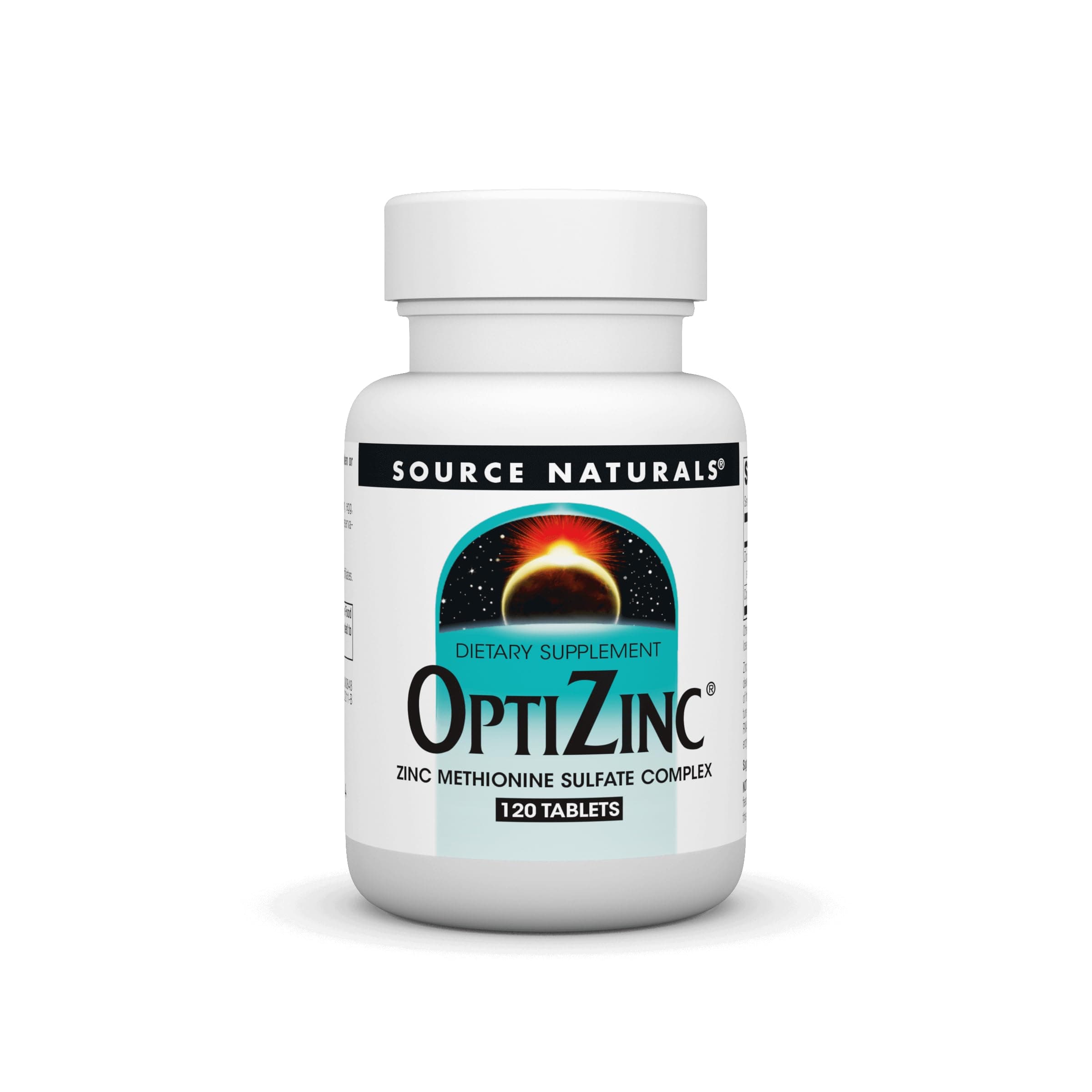 Source Naturals OptiZinc Zinc Methionine Sulfate Complex, 120 Tablets