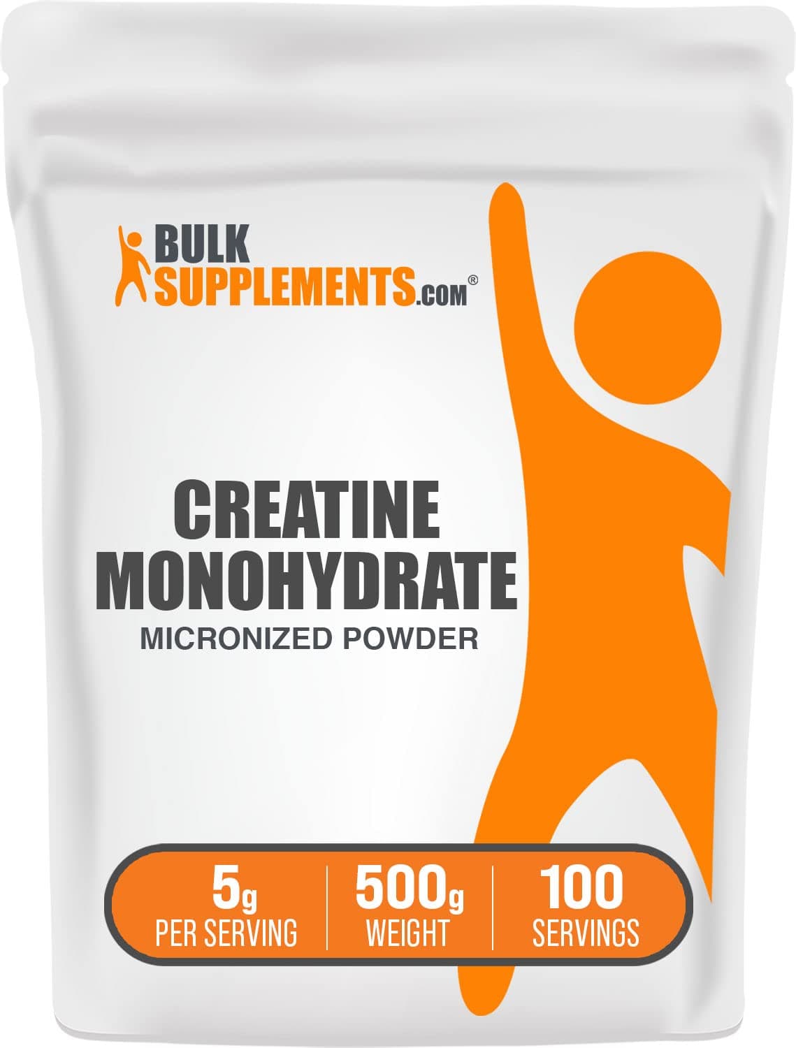 BulkSupplements Creatine Monohydrate Powder, 500g