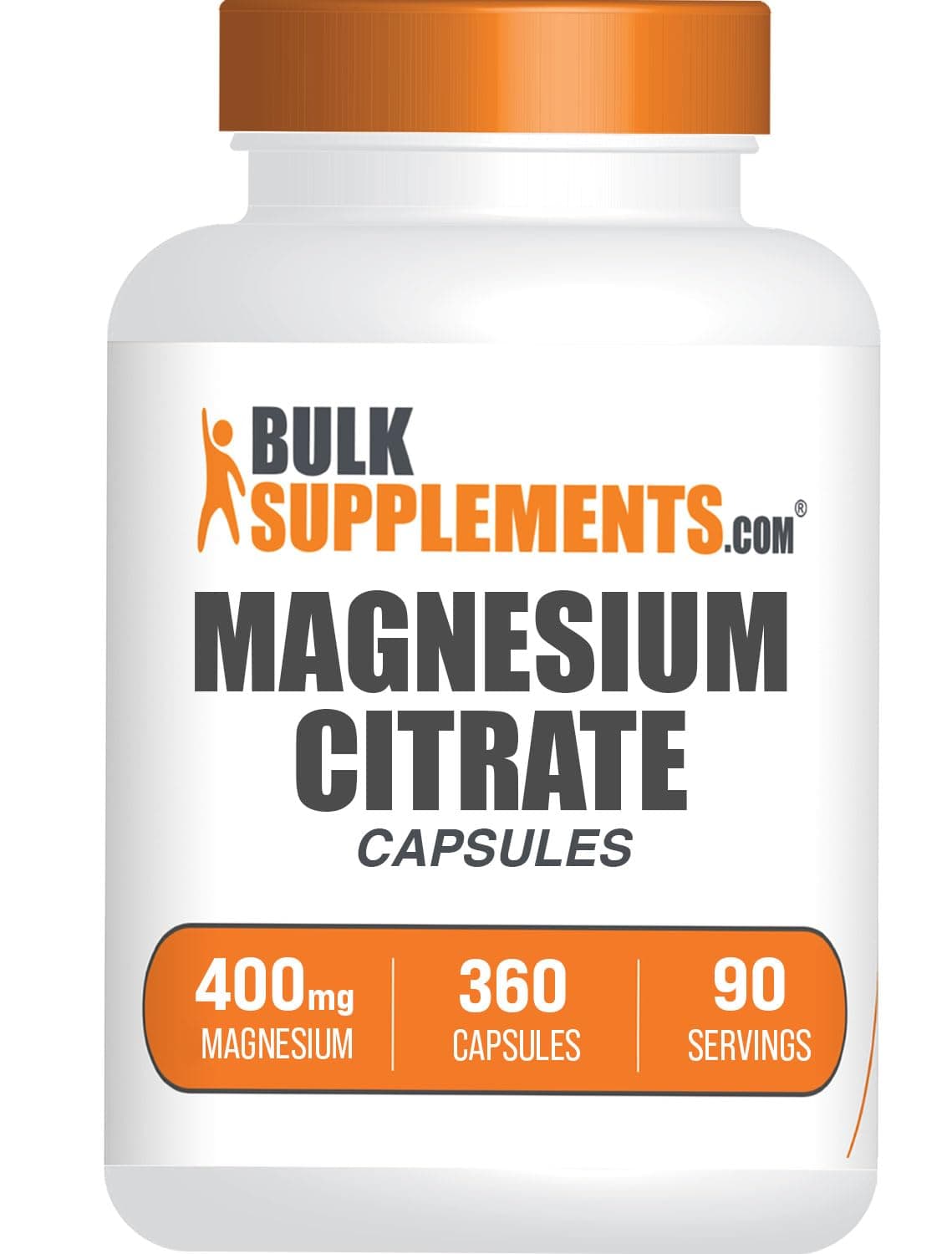 BulkSupplements Magnesium Citrate Capsules, 360 Count