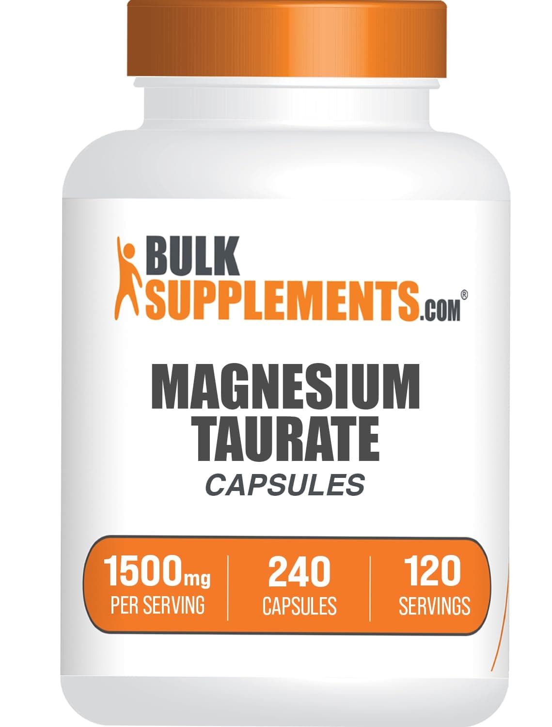 BulkSupplements Magnesium Taurate Capsules, 240 Count