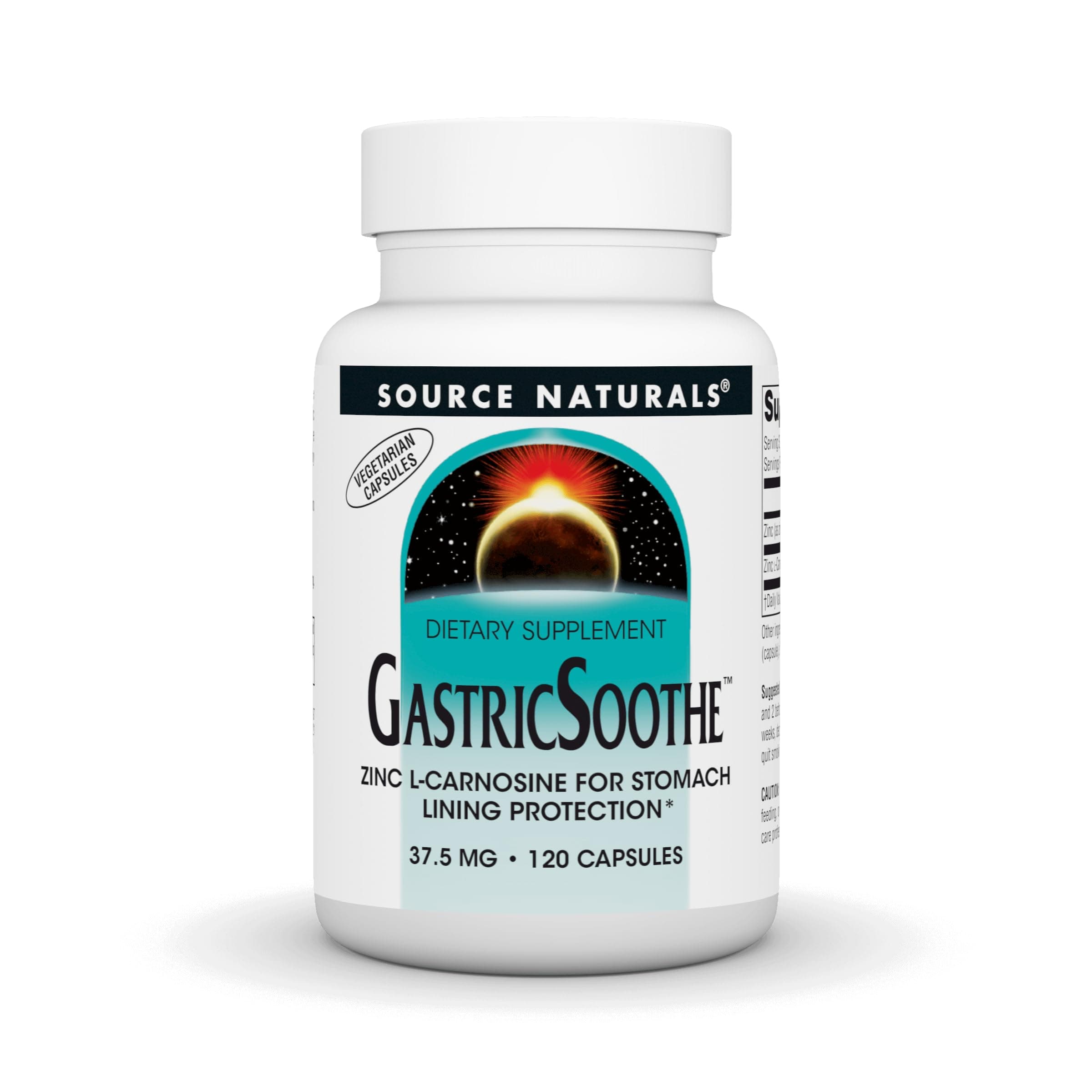 Source Naturals GastricSoothe Zinc L-Carnosine, 120 Veggie Caps