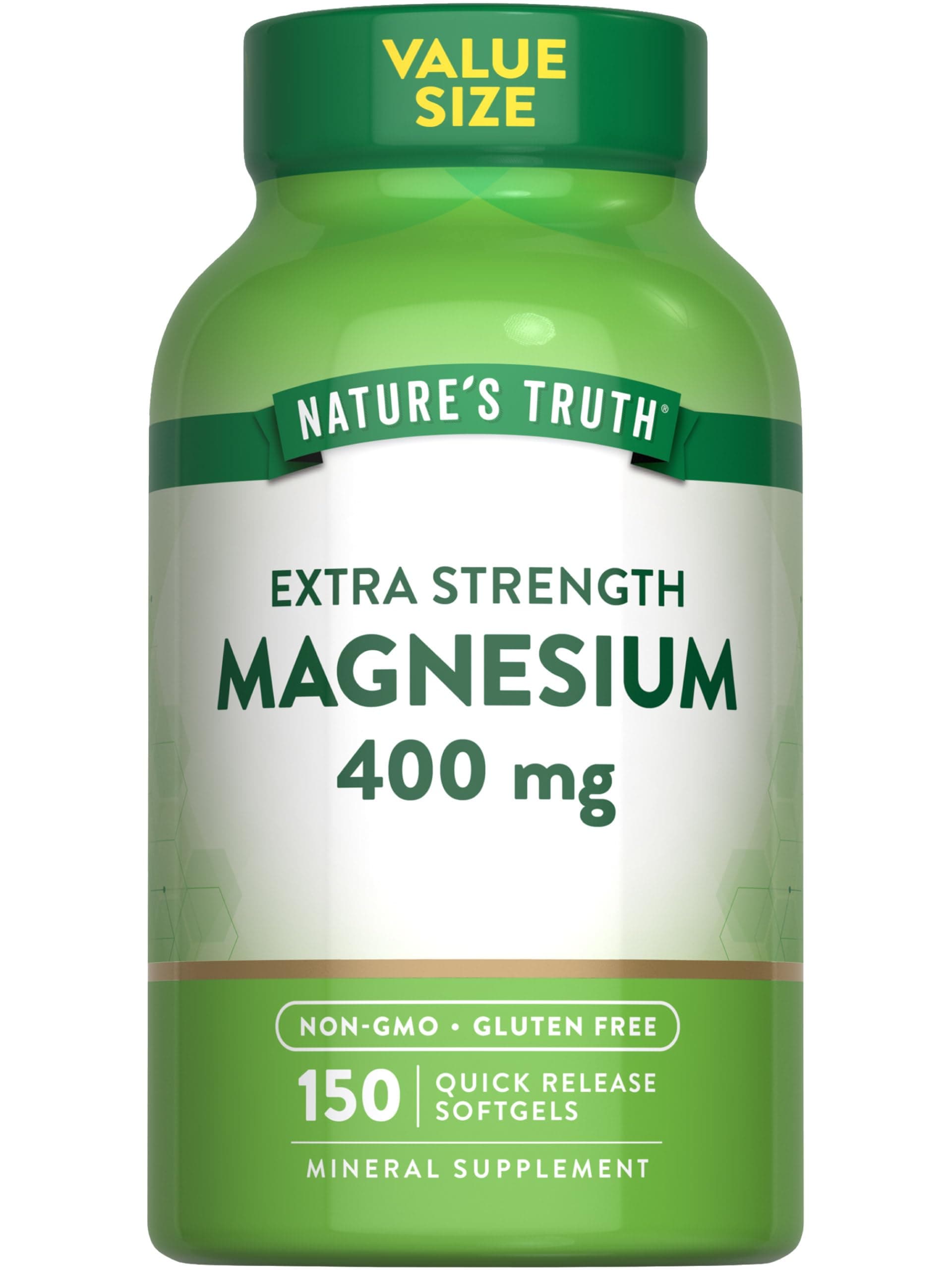 Nature's Truth Magnesium Supplement, 400mg, 150 Softgels